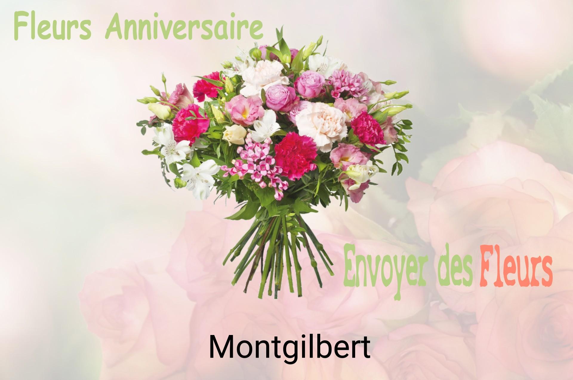 Bouquet de fleurs d’anniversaire livré à Montgilbert